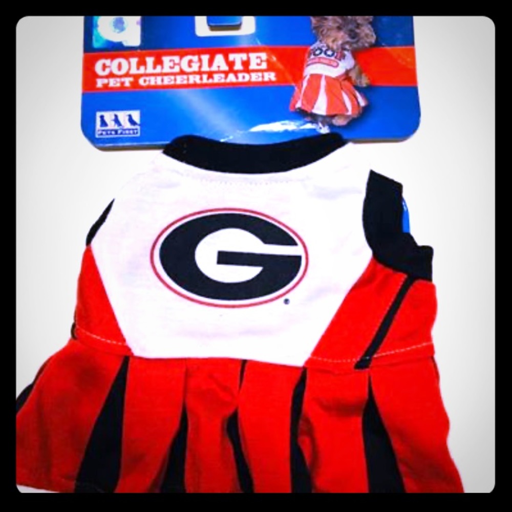 Georgia Bulldogs doggie cheerleader dress